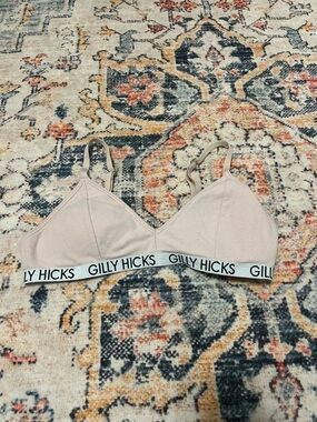 Gilly Hicks Pale Pink Ribbed Wireless Bralette